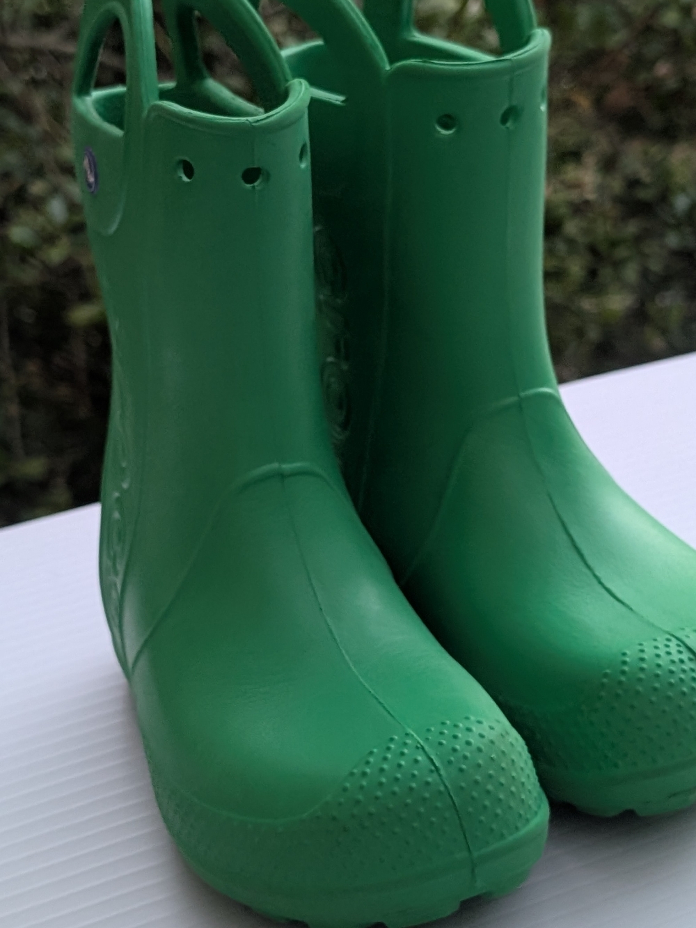 CROCS Kids Green Rain Boots - Picture 10 of 14
